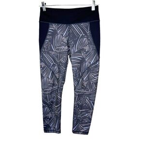 Patagonia Centered Crops Leggings Tropical Leaf Print Small